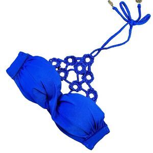Luli Fama Blue Bikini Top‎